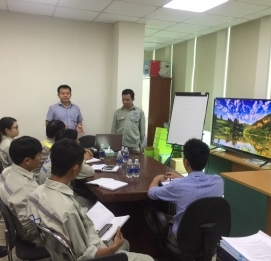 Đào tạo nội bộ mảng chống thấm cho cán bộ tại Đà nẵng - VĨNH HƯNG JSC