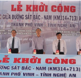 Khởi công xây dựng cầu vượt đường sắt tại Nghệ An - VĨNH HƯNG JSC