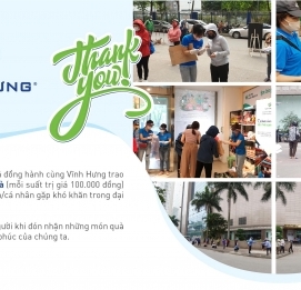 Lời cảm ơn của ban Tổng giám đốc về chương trình từ thi - VĨNH HƯNG JSC