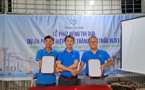 VĨNH HƯNG TỔ CHỨC “LỄ PHÁT ĐỘNG THI ĐUA” TẠI HAI DỰ ÁN - VĨNH HƯNG JSC