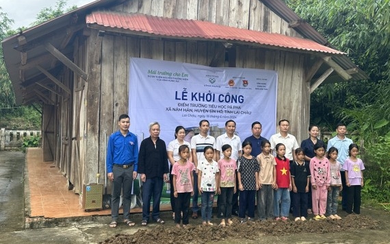 VĨNH HƯNG KHỞI CÔNG XÂY DỰNG ĐIỂM TRƯỜNG TẶNG HỌC SINH - VĨNH HƯNG JSC