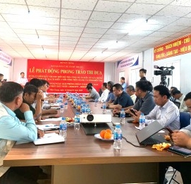 Đẩy nhanh tiến độ thi công cầu Rạch Miễu 2 - VĨNH HƯNG JSC