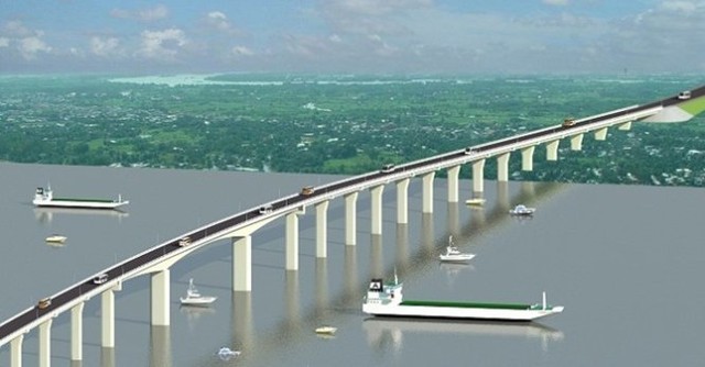 Phối cảnh cầu Mỹ Lợi khi được x&acirc;y dựng